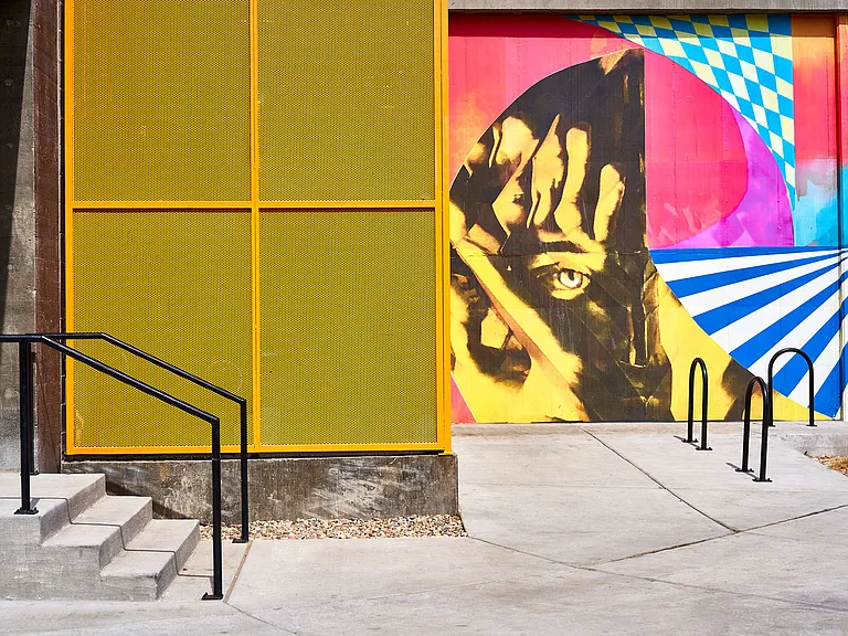 Walnut Flats | Denver Affordable Apartments | Exterior Art Wall