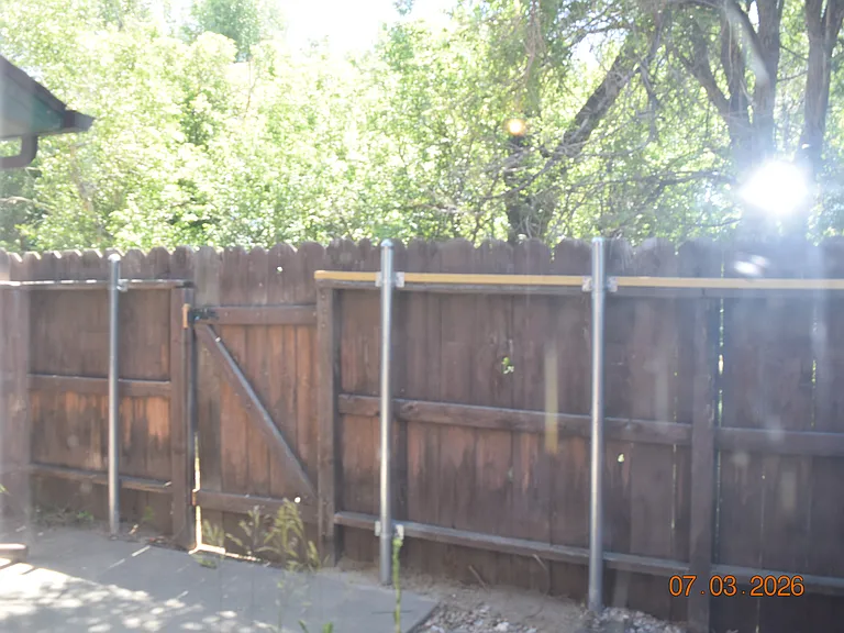 small private yard for grilling, relaxing.
