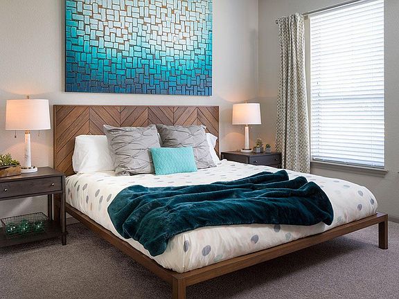 Contemporary Bedroom in Austin Apartment Community - Griffis SoCo Austin