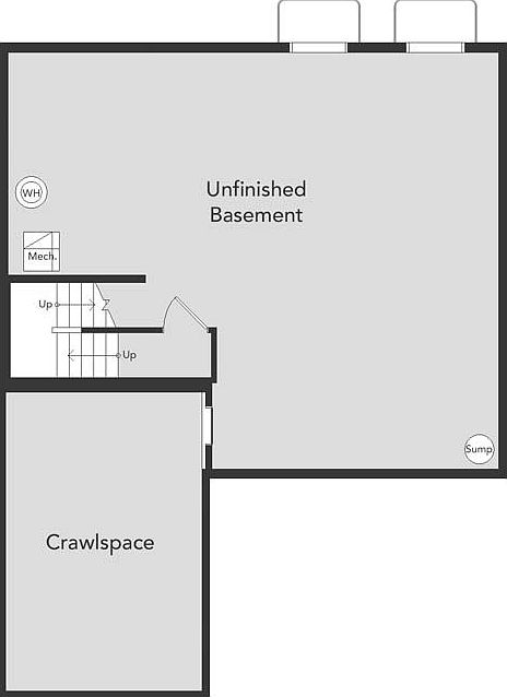 Wonder Brio floorplan unfinished basement