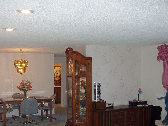 Living room and dining room