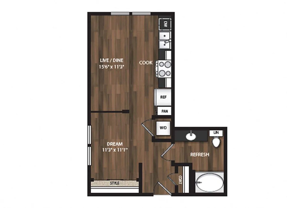 Floor plan Phase II Studio E