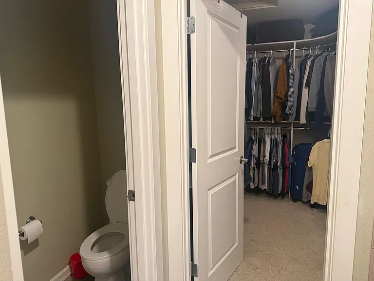 Walk-in Closet (Master bathroom)