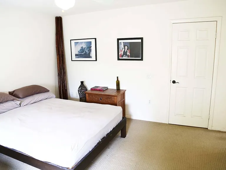 14' by 13' upstairs bedroom with attached bathroom and walk in closet