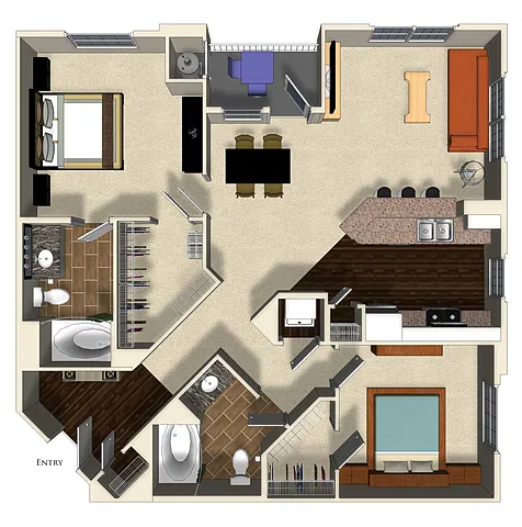 Floor plan Pomegranate B