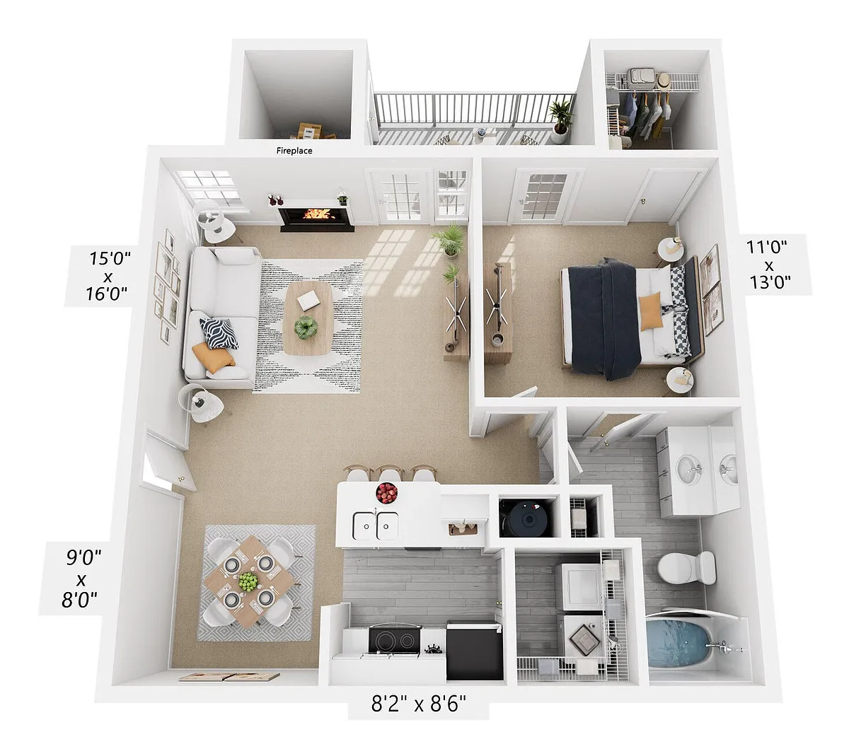 Floor plan Brand New Bellevue Manor