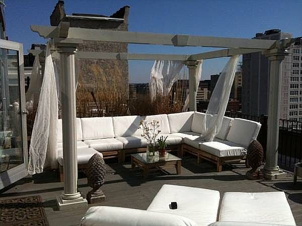 Outdoor setup on s terrace