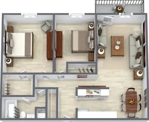 2207 2 BR floorplan 2207 2 BR floorplan