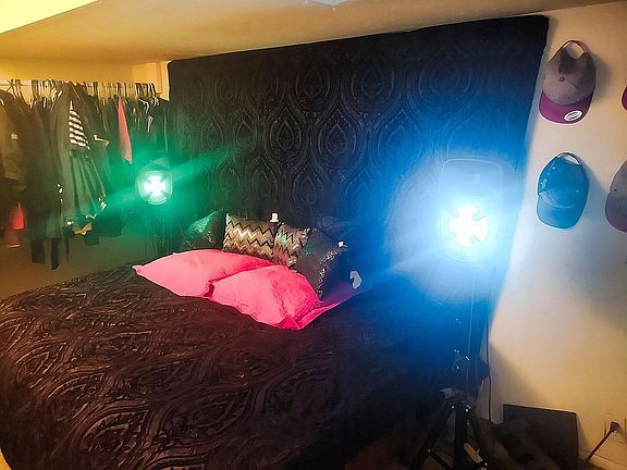 Basement bedroom area