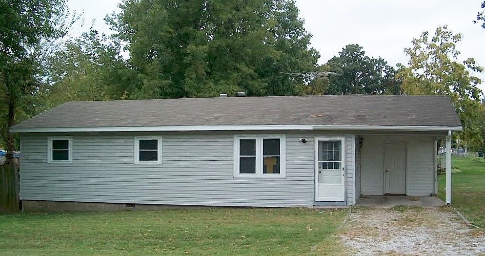 Front View with Carport