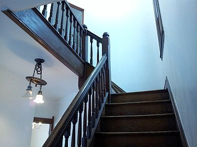 Classic Front Entryway coming up from a Community Mudroom - Key Code Entry Main Door