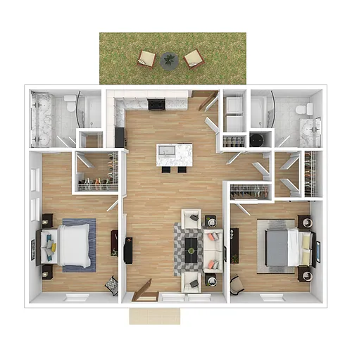 Floor plan Dogwood (B3D)