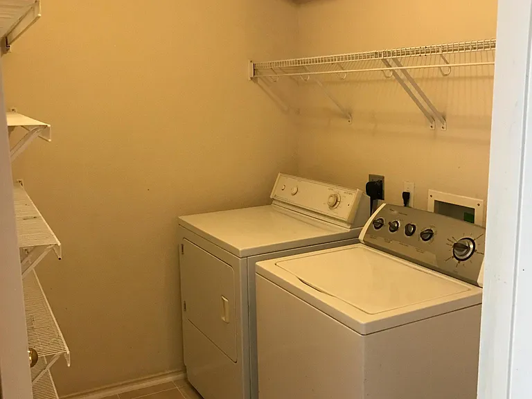 Laundry and storage room