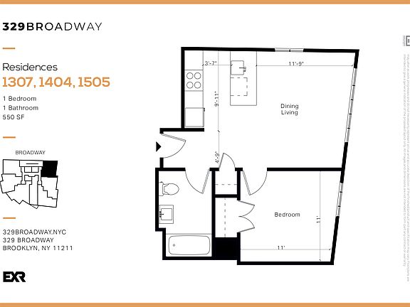 2nd image of 329 Broadway #1508