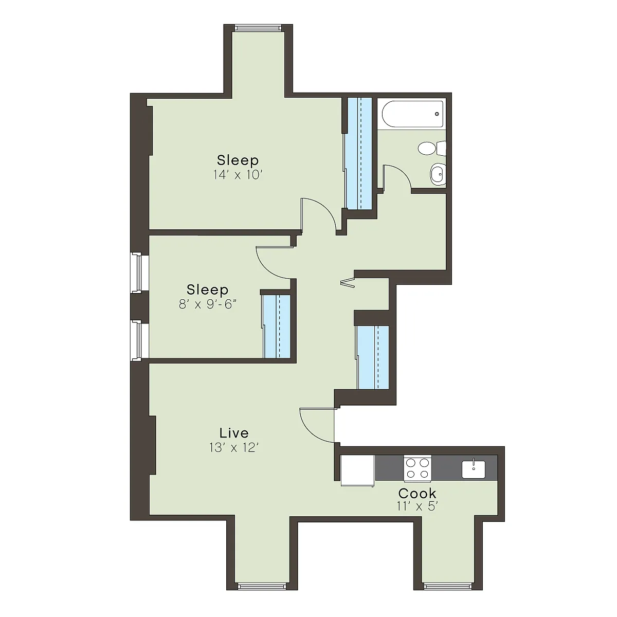 Floor plan duke-2ab1
