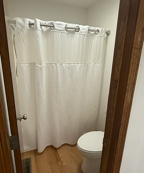 Master bath toilet and tub/shower combo