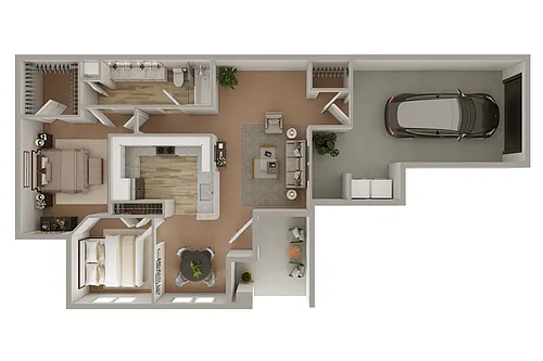 Floor plan 2 Bedroom 1 Bath REEP Reno