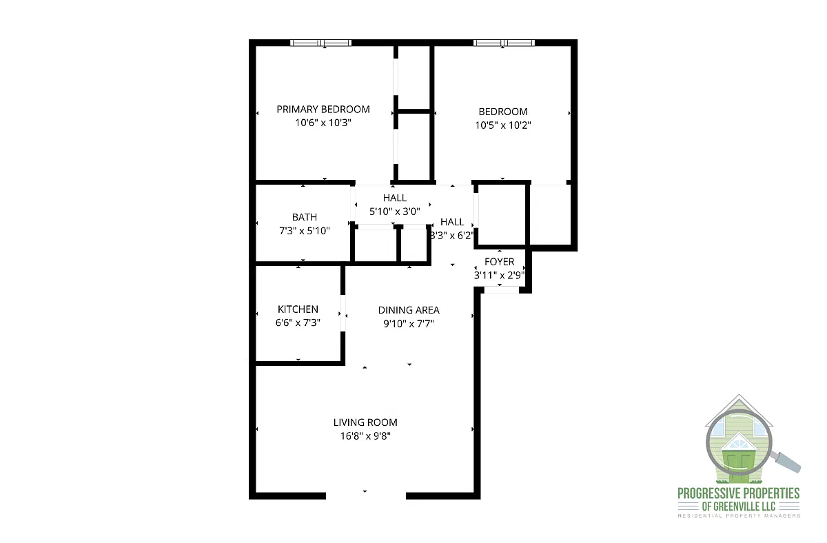 Floor plan Two Bedroom