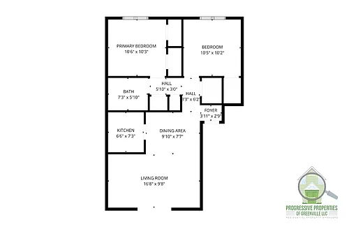 Floor plan Two Bedroom
