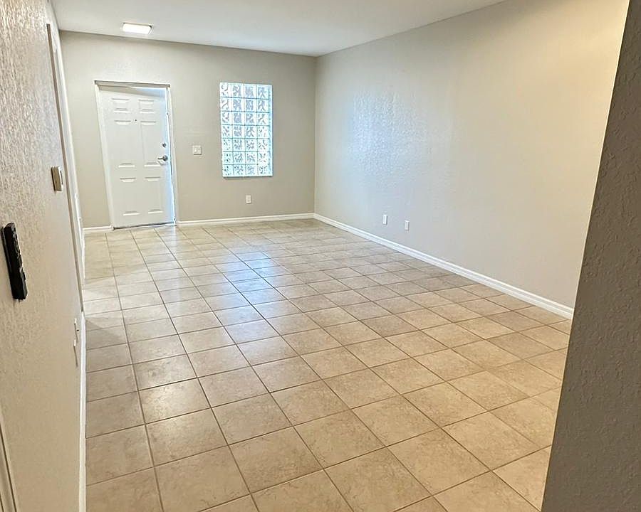 Apartment entrance and living/dining area