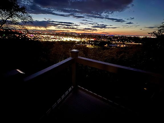Nighttime valley views