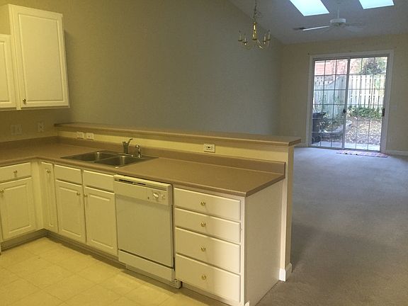 Kitchen view to living room