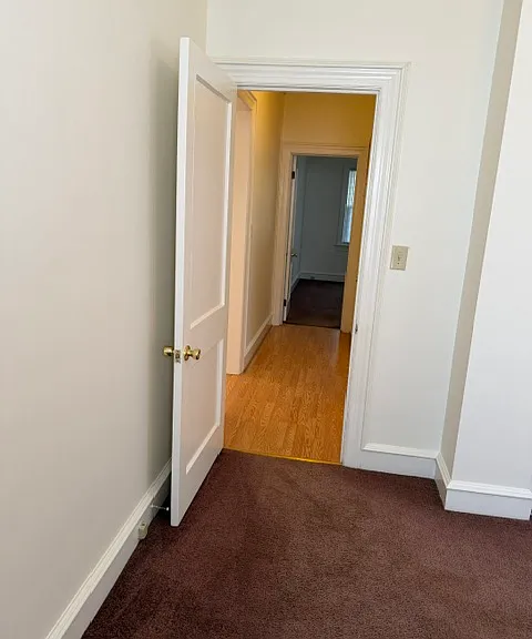 Hallway looking out bedroom door