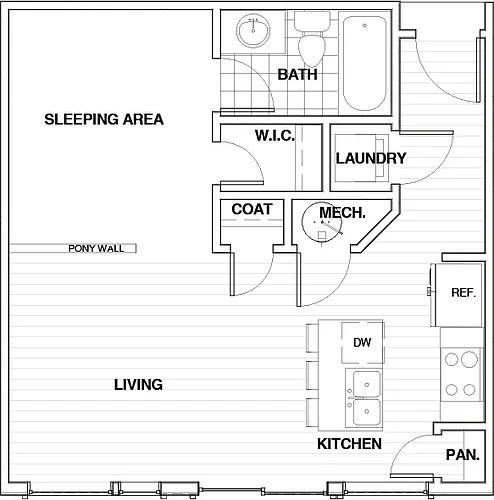 Floor plan Studio