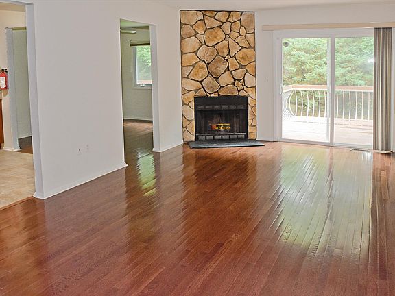 Living room with hardwood floor