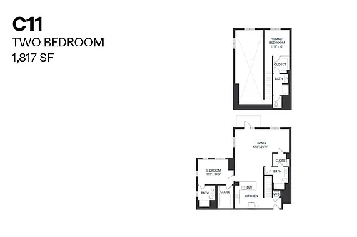 Floor plan Two Bedroom C11