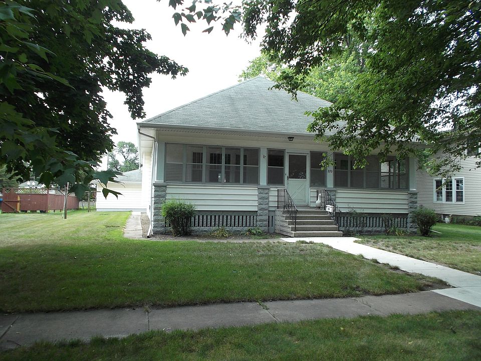 Enclosed porch width of home