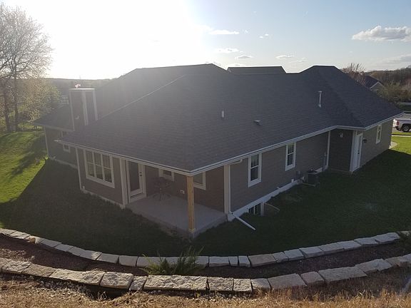 Rear covered porch