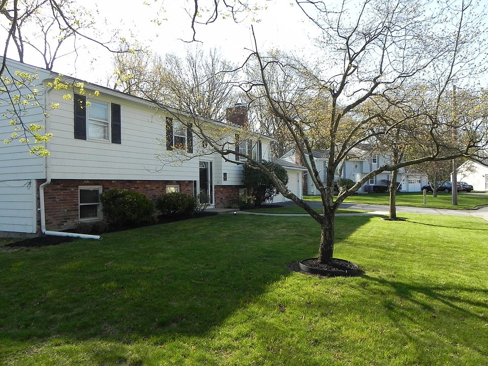 Home front with trees