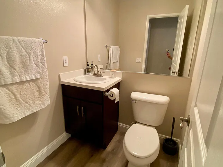 Bathroom on second floor (main floor with kitchen)
