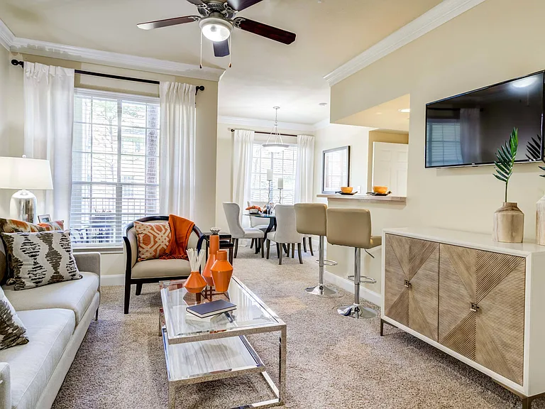 Spacious Living & Dining Room