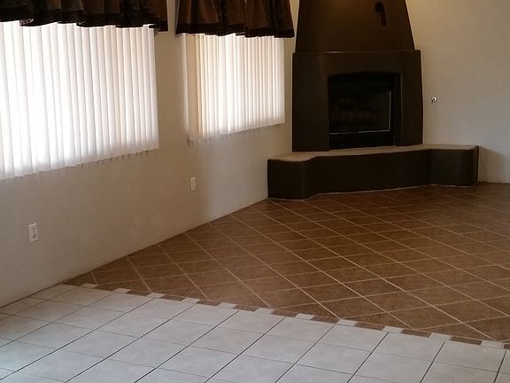 Family room with beehive fireplace