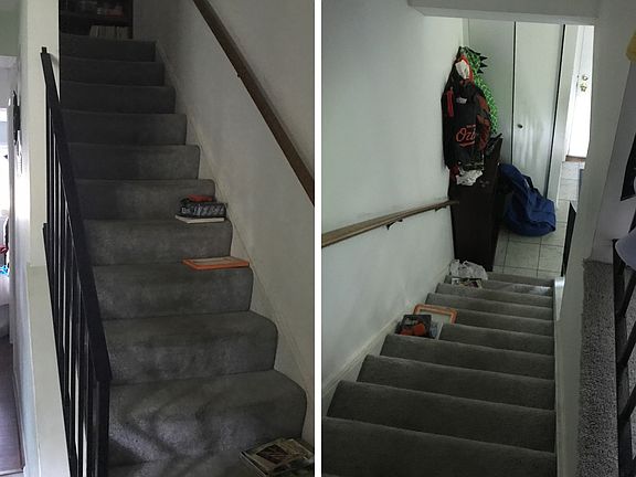 Steps leading upstairs bedrooms