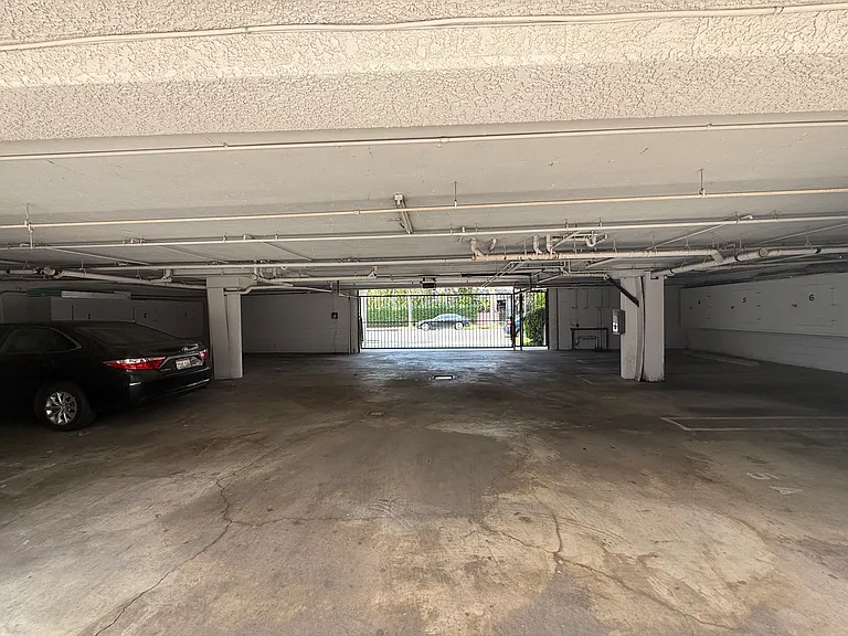Huge parking lot with two parking spots per unit