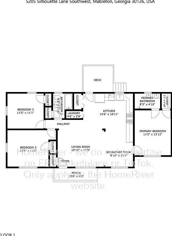3 bed, 2.0 bath, 1200 sqft, $1,825 — Photo 2