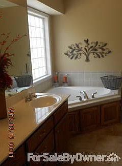 Newly tiled master bath