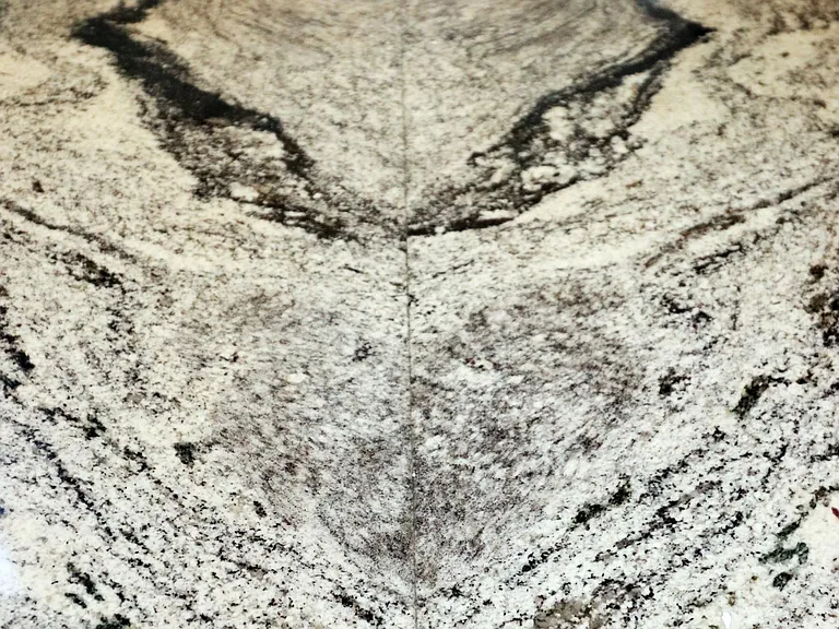 Custom countertop with heart shape pattern