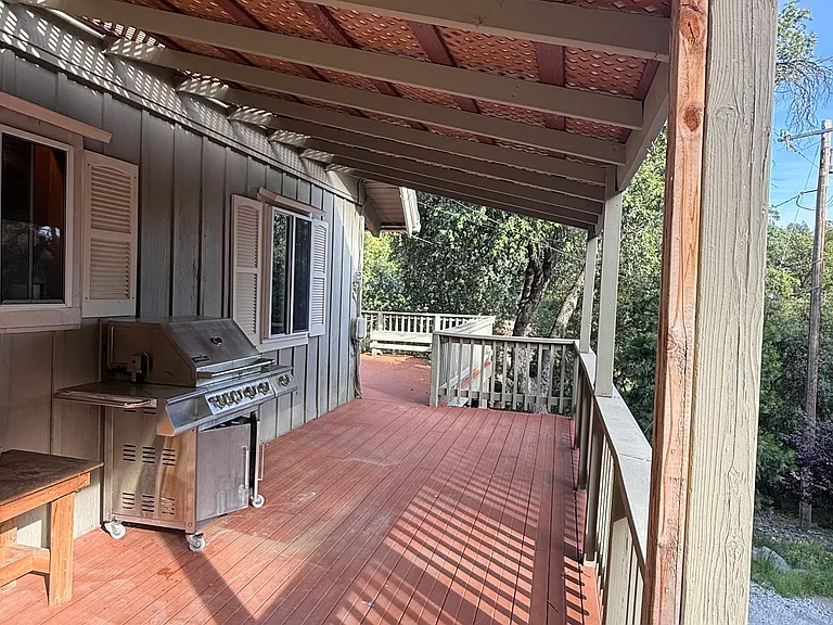 Covered front deck