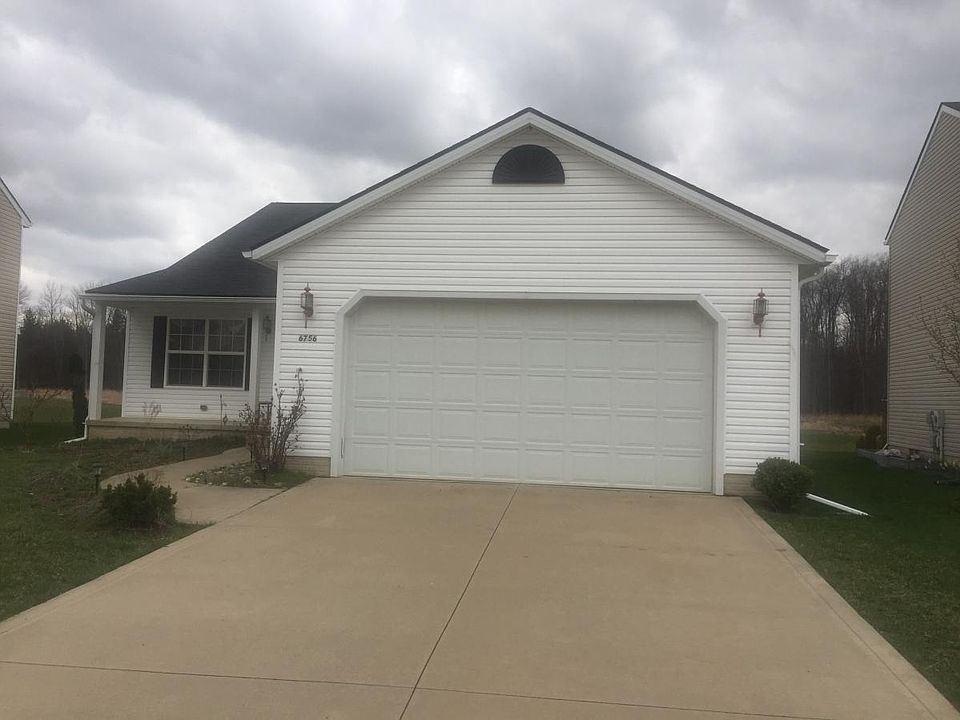 Front View, Two Car Garage