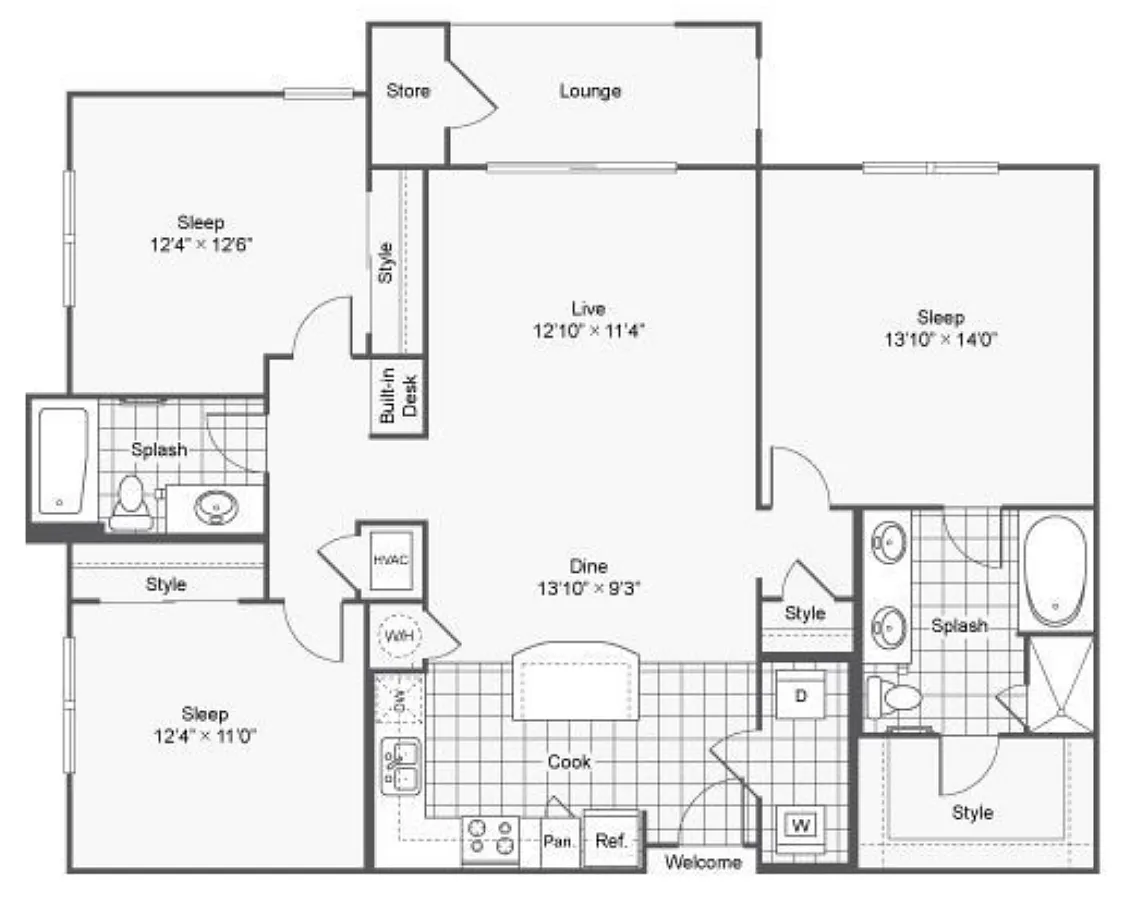 Floor plan C1