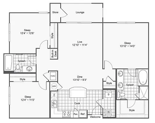 Floor plan C1