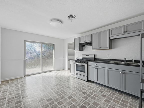 Kitchen with Door to back yard