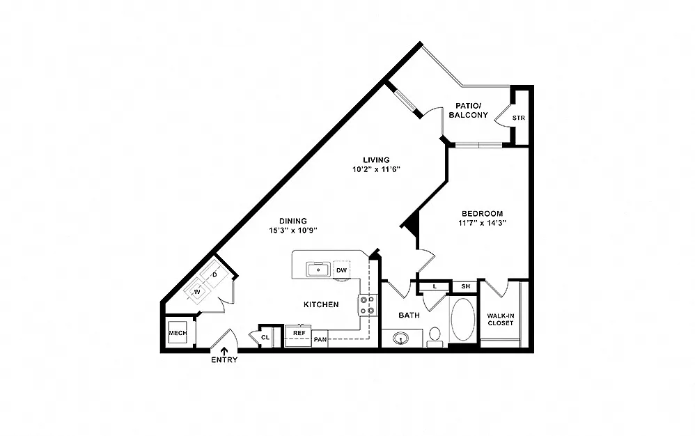 Floor plan The Canoe - A3