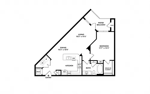 Floor plan The Canoe - A3