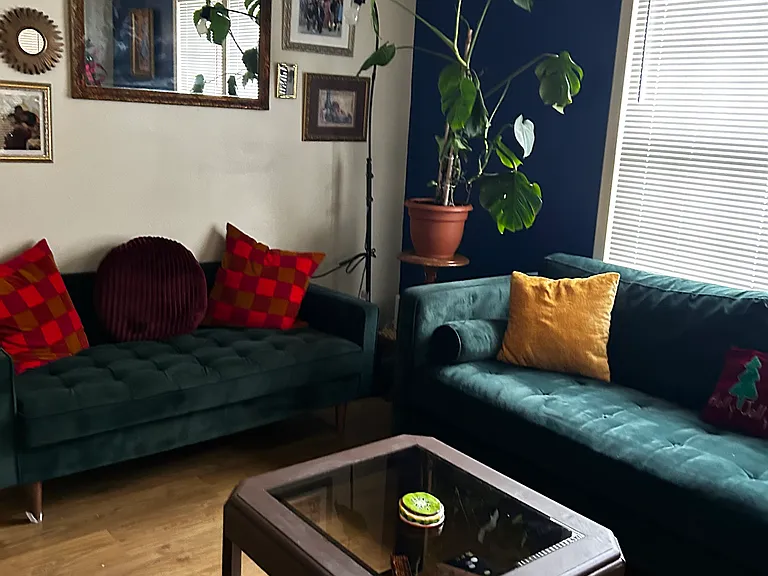 Living room. Furniture not included.