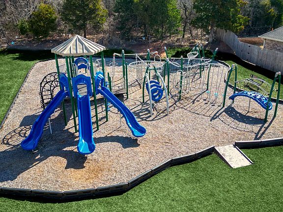 Playground across street from house